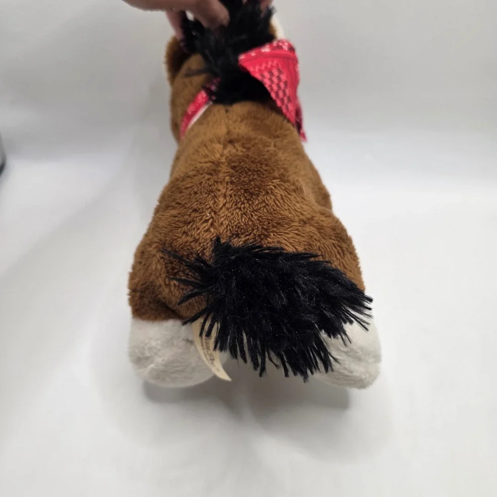 Dan Dee Plush Horse Brown White Bandana Halter Western Farm Stuffed Animal Toy